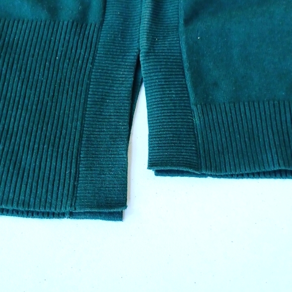 French Connection Women's Sz Small Dark Green Turtleneck Sweater - Picture 7 of 14